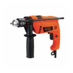 Black & Decker Rotomartillo con Percusión HD555-B3, Alámbrico, Reversible, 1/2"