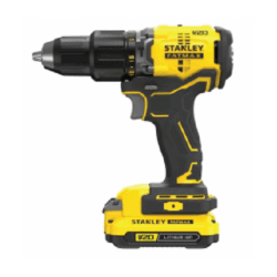 Stanley Taladro de Batería con Percusión SBDI465D2T-B3, Inalámbrico, 1/2"