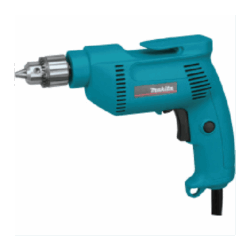 Makita Taladro Eléctrico 6407, Alámbrico, Reversible, 3/8", 530W,