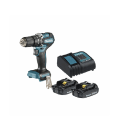 Makita Kit Rotomartillo de Batería DHP487SYX2, Inalámbrico, 1/2"
